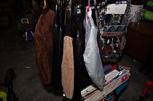 lot 317 image: Assortment of leather jackets & pink New York jacket