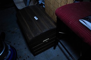 lot 396 image: Handmade Wooden Trunk