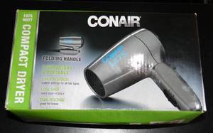 lot 12 image: CONAIR 1875 WATT COMPACT HAIR DRYER