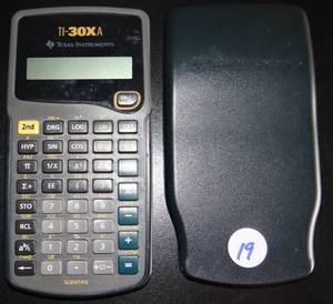 lot 19 image: Texas Instruments TI-30Xa Solar Scientific Calculator