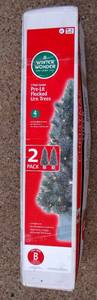 lot 35 image: WINTER WONDER LANE 2 PACK DASHER PRE LIT 4 FT URN TREES
