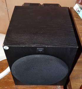 lot 48 image: Sony SA-W2500 Powered Active Subwoofer 10 Phase Switch & Cut off Frequency