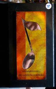 lot 78 image: WALL DISPLAY - WITHOUT MUSIC, LIFE WOULD BE A MISTAKE