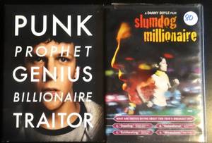lot 80 image: THE SOCIAL NETWORK & SLUMDOG MILLIONAIRE DVDs