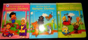 lot 96 image: MY FIRST BOOK OF NURSERY RHYMES - VOLUME 1, 2 & 3 (HARDBACK)