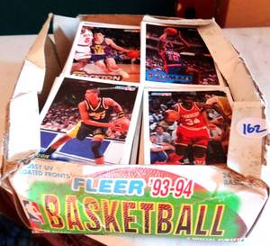 lot 162 image: 1992-93 FLEER BASKETBALL CARDS IN BOX AS SHOWN