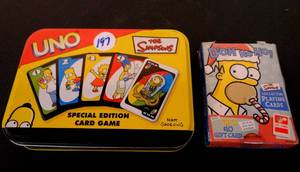 lot 197 image: THE SIMPSONS - NEW UNOPENED UNO SPECIAL EDITION GAME AND COLLECTOR PLAYING CARDS