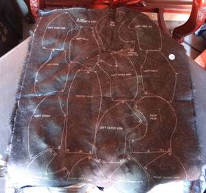 lot 204 image: SUPER SOFT HELMET LINER CUTOUT PATTERN BY HAAN CRAFTS CORP -1984