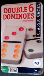 lot 213 image: NEW & SEALED - DOUBLE 6 DOMINOES CLASSIC GAMES
