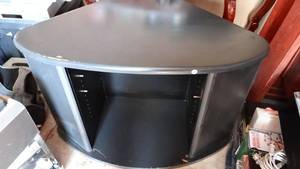 lot 223 image: NICE BLACK TV STAND