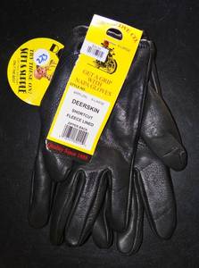 lot 273 image: SUPERSOFT NAPA GLOVE CO DEERSKIN MOTORCYCLE GLOVES MODEL 890FLZXL - NEW WITH TAGS $$$