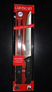 lot 274 image: SMART COOK GERMAN CUTLERY 2 PC CARVING SET