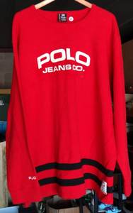 lot 287 image: VERY NICE RALPH LAUREN POLO LONG SLEEVED FLEECE - SIZE XL