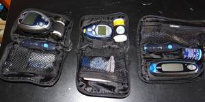 lot 294 image: LOT OF 3 BLOOD GLUCOSE MONITORS AS SHOWN