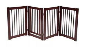 lot 25 image: 30 Folding Pet Gate with Door - Spans to 72, MSRP $149.99