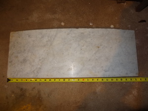 lot 39 image: Unetched Solid Marble slab  Business sign Home Address Headstone