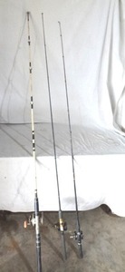 lot 85 image: Fishing Poles lot - #2 (Vintage Abu Garcia Ambassadeur 5000C & Kencor Saltwater reels)
