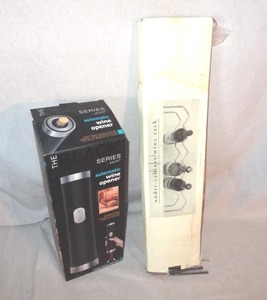 lot 98 image: Automatic Wine Opener & Wine Rack