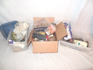 lot 102 image: Misc lot (deadbolt, automotive, ford tractor dist cap)