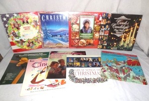 lot 114 image: Lot of 8 Vintage Christmas Albums & 1 Cinderella