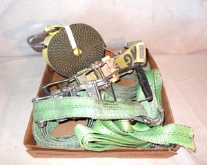 lot 104 image: Lot of Heavy Duty tie down straps