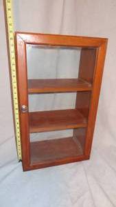 lot 119 image: Wooden Display CaseCabinet