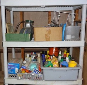 lot 165 image: Misc Contents on 2 shelves as shown in photos (shelf not included)