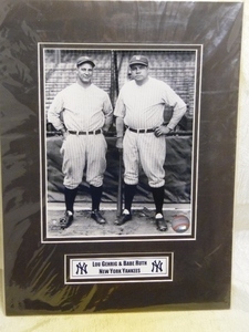 lot 42 image: LOU GEHRIG & BABE RUTH