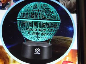 lot 49 image: LE3D 3D OPTICAL ILLUSION DEATH STAR LIGHT