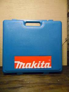 lot 63 image: MAKITA CORDLESS DRILL WITH HANDLE EXTENSION AND CARRYING CASE