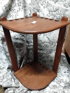 lot 143 image: POOL STICK HOLDER END TABLE