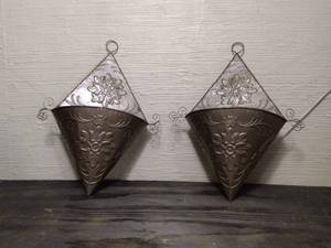 lot 109 image: 2 WALL HANGING PLANT HOLDERS