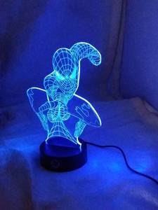 lot 51 image: LE3D 3D OPTICAL ILLUSION SPIDERMAN LIGHT