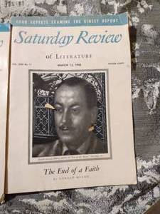 lot 155 image: 2 SATURDAY REVIEW OF LITERATURE MAGAZINE FROM MARCH 13, 1948