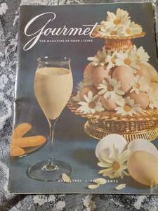 lot 158 image: VINTAGE  GOURMET MAGAZINE FROM APRIL 1961