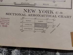 lot 160 image: VINTAGE NEW YORK U.S. GEOLOGICAL SURVEY MAP FROM 1948