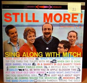 lot 21 image: 1959 - SING ALONG WITH MITCH MILLER Still More Vinyl LP Columbia CL1283