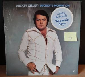 lot 31 image: 1975 -  Mickey Gilley Mickeys moving on LP vinyl record