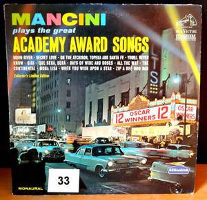 lot 33 image: 1964 -  Henry Mancini - Mancini Plays the Great Academy Award Songs - RCA Victor