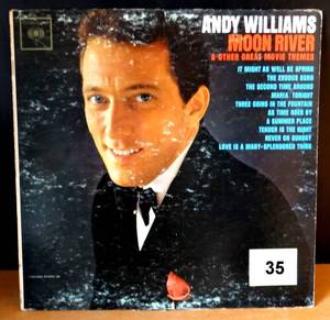 lot 35 image: 1962 - Vintage LP Andy Williams Moon River CS 8609 LP VINYL VGVG