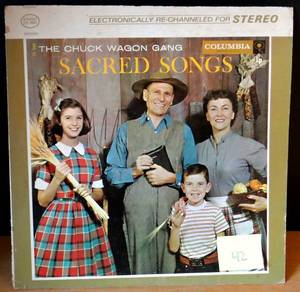 lot 42 image: 1957 -  The Chuck Wagon GangSacred SongsChristian Gospel COLUMBIA RECORDS