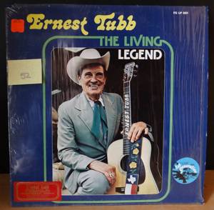 lot 52 image: 1977  Ernest Tubb The Living Legend vinyl LP album record USA FGLP001 1ST GENERATION $$$