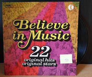 lot 53 image: 1972  Believe In Music - K-Tel 22 Original Hits & Stars - 1972 Vinyl LP Record Album