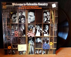 lot 69 image: 1967 - RARE WELCOME TO COLUMBIA COUNTRY 20 GREAT COUNTRY STARS VINYL LP ALBUM - $$$