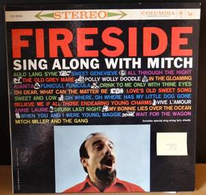 lot 75 image: 1959 MITCH MILLER - Fireside Sing Along With Mitch Vinyl LP,1959 USA CL 1389 $$$$