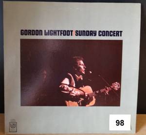 lot 98 image: Gordon Lightfoot Sunday Concert 1969 Vinyl LP United Artists Records UAS 6714