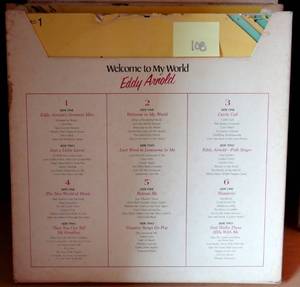 lot 108 image: EDDIE ARNOLD WELCOME TO MY WORLD 6 ALBUM COLLECTION
