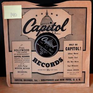lot 140 image: 1942 -  DENNIS DAY IM GLAD THERE IS YOU  GORDON JENKINS ALWAYS 78 RPM V.G.