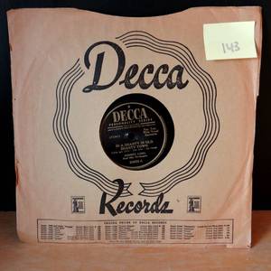 lot 143 image: 1946 -  78 RPM 10 JOHNNY LONG-BLUE SKIESIN A SHANTY IN OLD SHANTY TOWN DECCA 23622