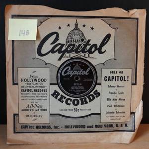 lot 148 image: 1945 -  The Pied Pipers Dream  Tabby The Cat 78 RPM Capitol 185